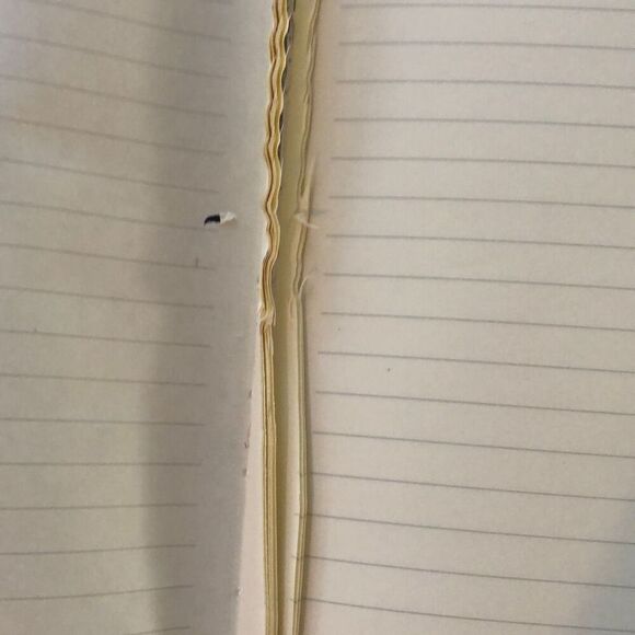 Levenger  Made in Italy large rustic leather embossed journal blank pages brown - Picture 6 of 8